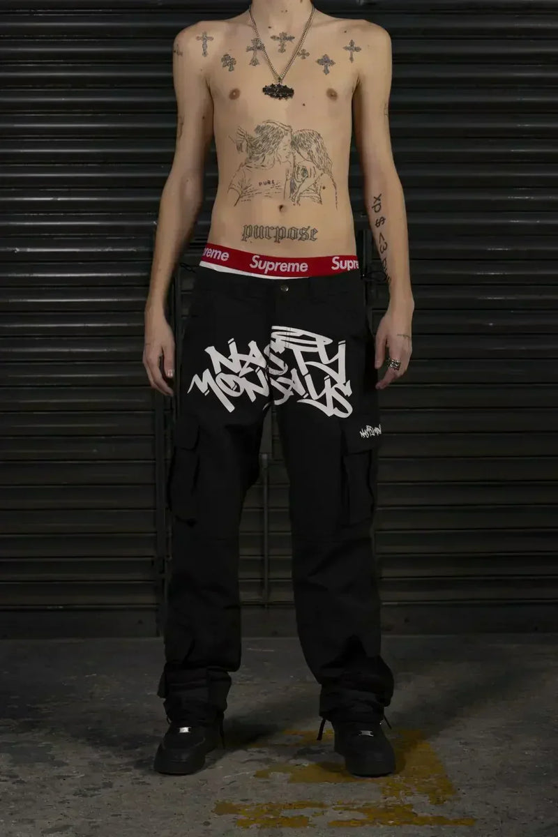 Alwanova Y2K Retro Cargohose