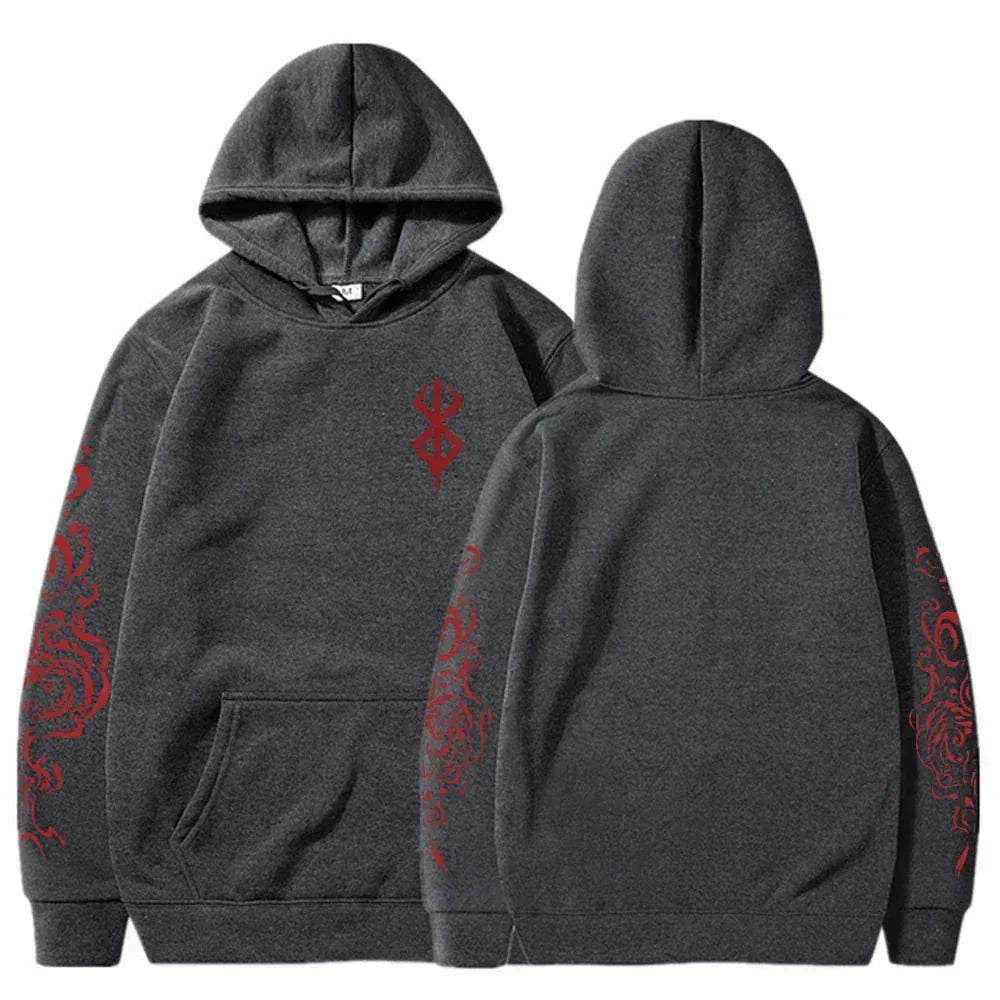 Berserk Acid Print Oversized Hoodie - WICHUW LTD