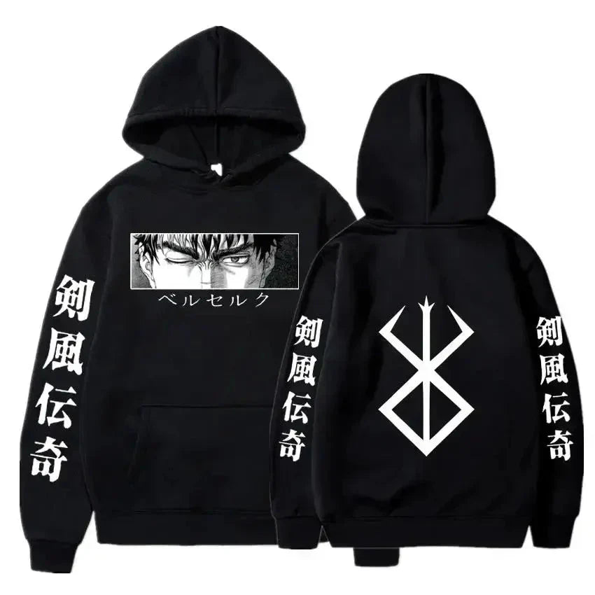 Berserk Guts Graphic Hoodie - WICHUW LTD