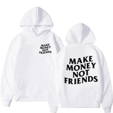 Funny Need Money Letter Print Hoodie - WICHUW LTD