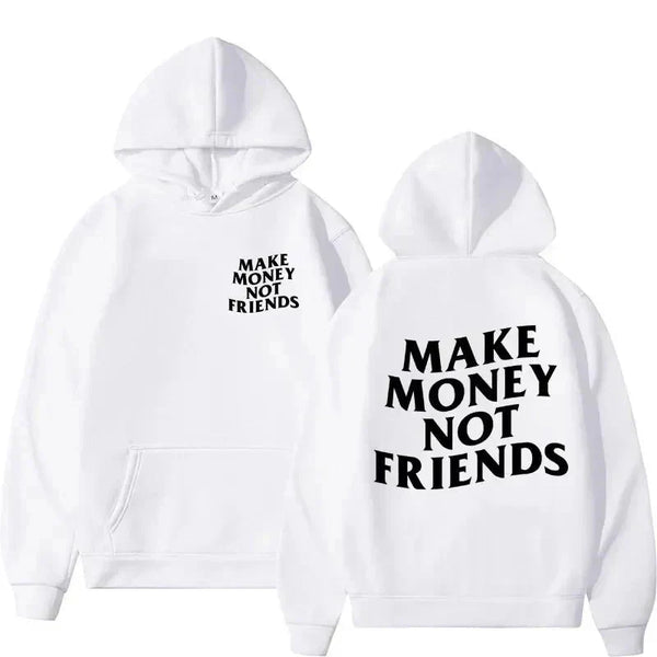 Funny Need Money Letter Print Hoodie - WICHUW LTD