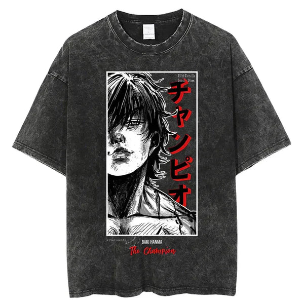 Vintage Anime Print T-Shirt - Wichuw